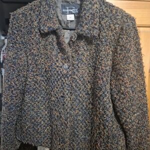Requirements Women's Multicolor Tweed Blazer